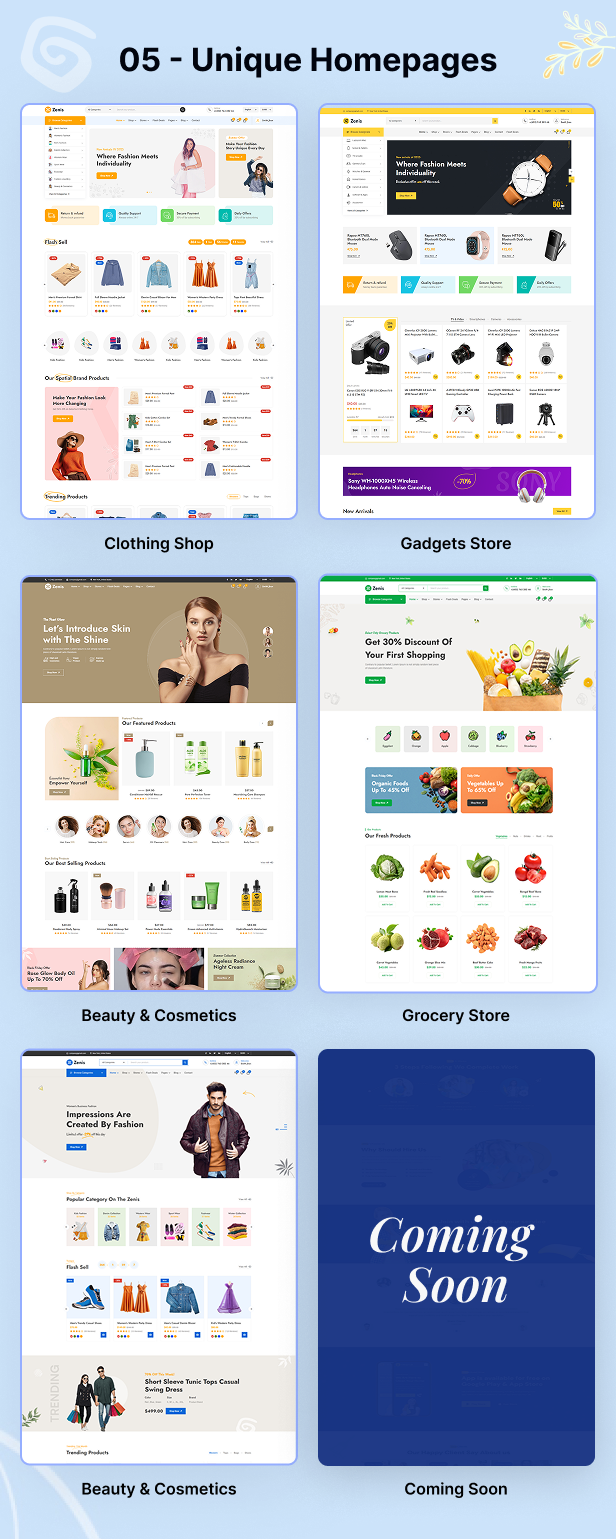 Zenis - Multipurpose eCommerce HTML Template